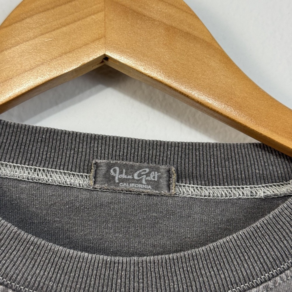 John Galt Brandy Melville Texas Shirt Women Large Gray Long Sleeve Casual UT - Picture 6 of 8